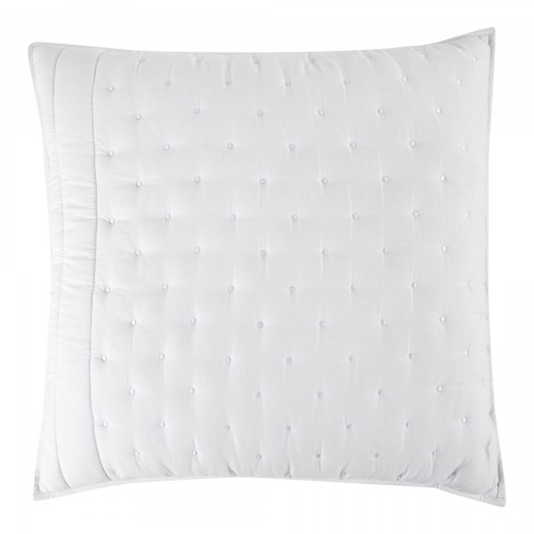 Chantilly White Quilted 60 x 60 Cushion Cover with feather Interior