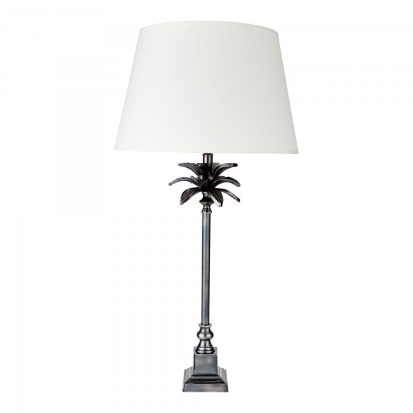 Retro Palm Lamp Base Complete With Retro Drum Shade