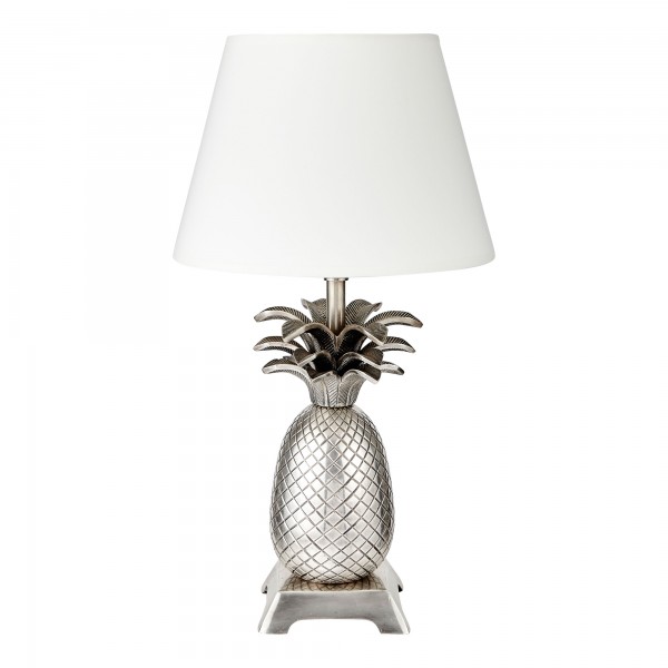 Pineapple Tropicana Lamp Base With Retro Drum Shade