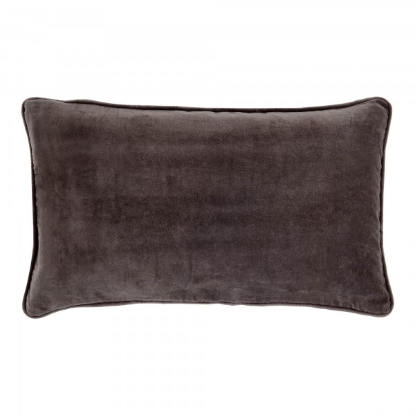 Vitton Grey Velvet 30 x 50 Cushion Cover With Interior