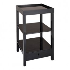 Black Gloss Bedside Table | Cancun
