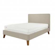 New York | King Size | Bed Frame House Weave Warm Linen