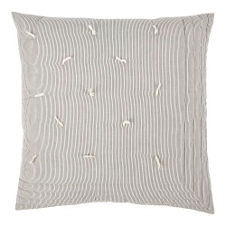 Finlay Ecru & Ink Striped 60 x 60 Cushion Cover with Interior