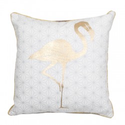 Gold Flamingo 45 x 45 Cushion Complete with Interior