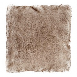 Husky Wolf Large 58 x 58  Faux Fur Cushion With Interior