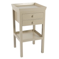Warm Linen Painted Bedside Table | Pimlico